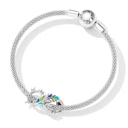 Charms Typu Pandora Piórkowy symbol nieskończoności - SCC2322