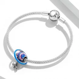 Charms Typu Pandora Planeta Astronauta - SCC2095