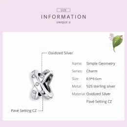 Charms Typu Pandora Prosta geometria - SCC1515