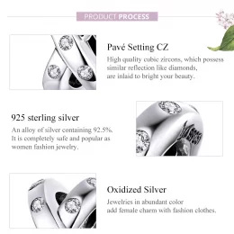 Charms Typu Pandora Prosta geometria - SCC1515