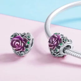 Charms Typu Pandora Różane serce - SCC927