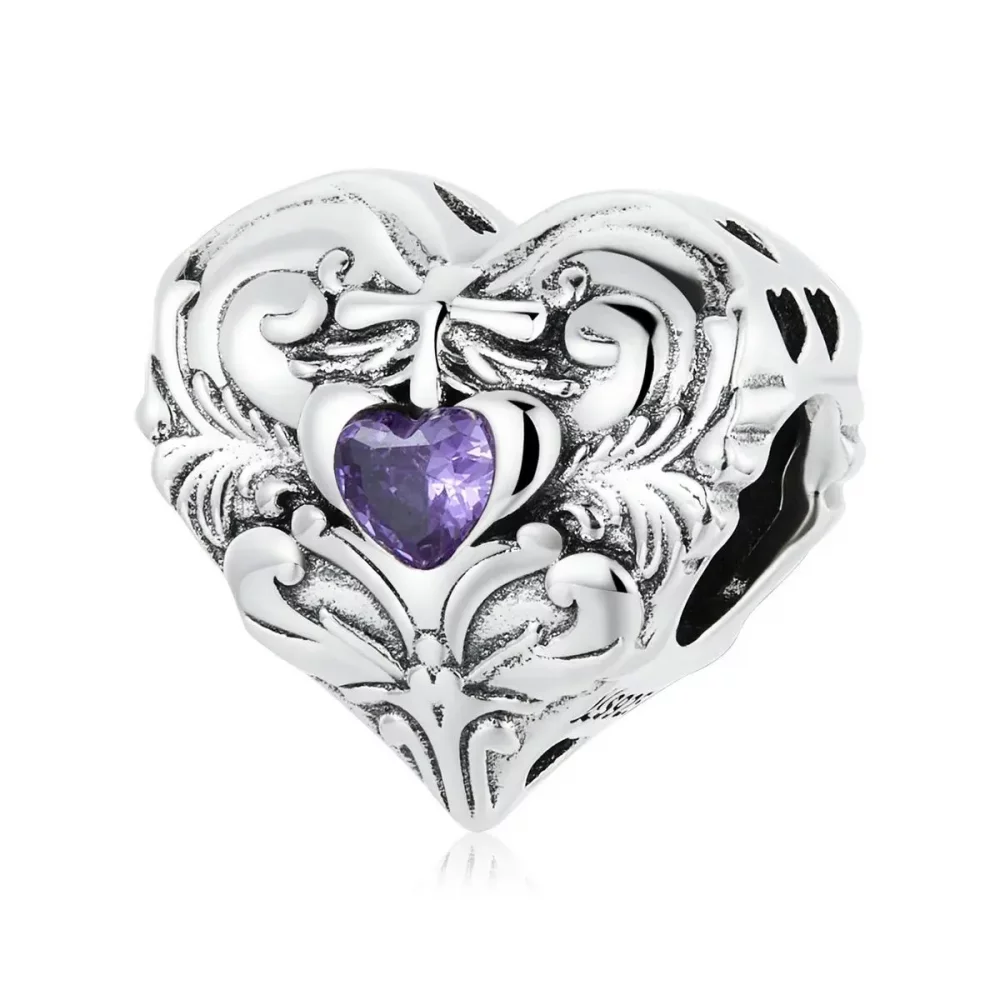 Charms Typu Pandora retro serce - SCC2158