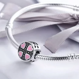 Charms Typu Pandora Różowa miłość - SCC157