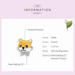 Charms Typu Pandora Shiba Inu - BSC188