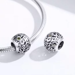 Charms Typu Pandora Sierpniowy kamień narodzin perydotu - SCC1385-8