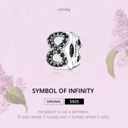 Charms Typu Pandora Symbol nieskończoności - SCC1498