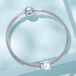 Charms Typu Pandora Szczęśliwa kostka - SCC2362