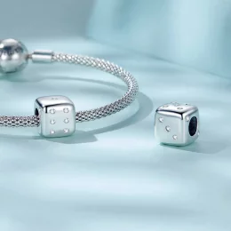 Charms Typu Pandora Szczęśliwa kostka - SCC2362