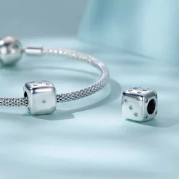 Charms Typu Pandora Szczęśliwa kostka - SCC2362