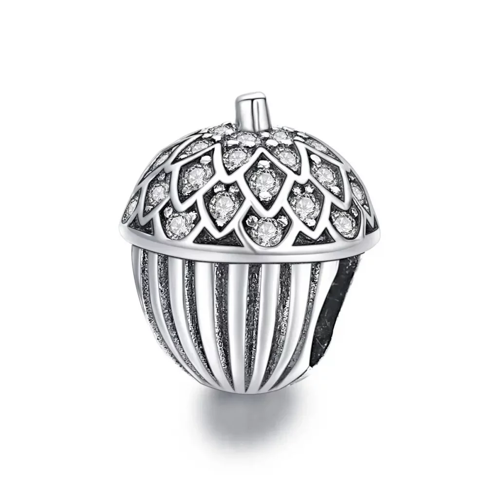 Charms Typu Pandora Szczęśliwa Sosnowa Szyszka - BSC337