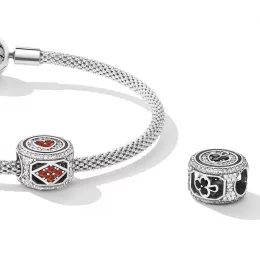 Charms Typu Pandora Szczęśliwe serce - BSC620