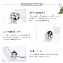 Charms Typu Pandora Szczęśliwy kotek - SCC1203