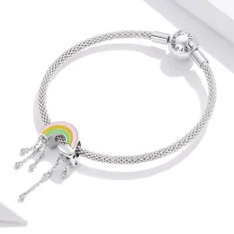 Charms Typu Pandora tęczowy uśmiech - BSC418