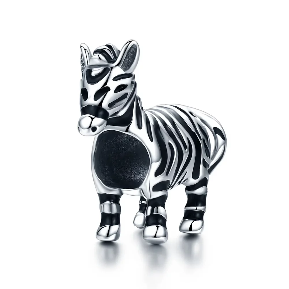 Charms Typu Pandora Urocza zwierzęca zebra - SCC550