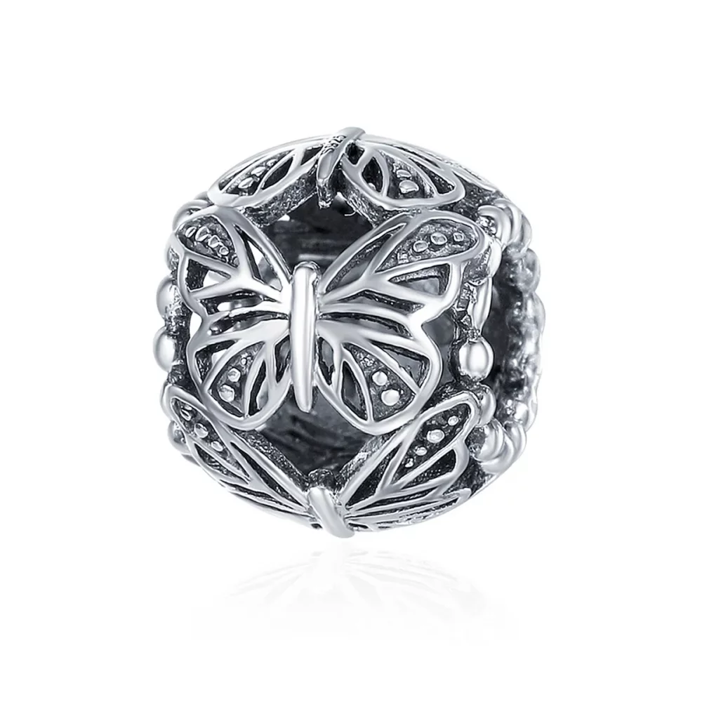 Charms Typu Pandora Vintage motyl - SCC491