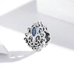 Charms Typu Pandora Vintage Wzór - Krople Wody - SCC2151