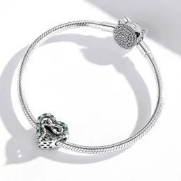 Charms Typu Pandora Wąż Serca - BSC507