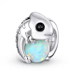 Charms Typu Pandora zabawny kameleon - BSC254