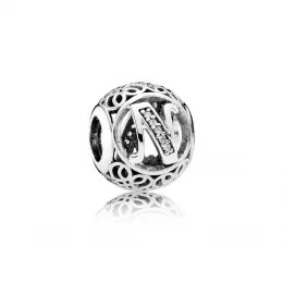 Charms N w stylu vintage - Pandora PL