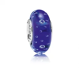 Dark blue effervescence, clear cz - Pandora PL