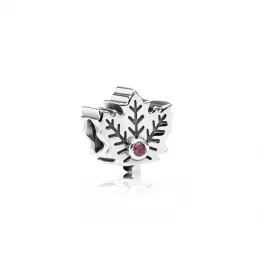 Maple Leaf, Synthetic Ruby - Pandora PL