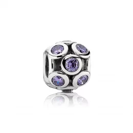 Openwork Sparkling Circles Charm - Pandora PL