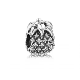 Sparkling pineapple, clear cz - Pandora PL