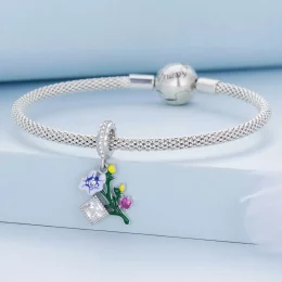 Zawieszka Typu Pandora Kwiaty - BSC645