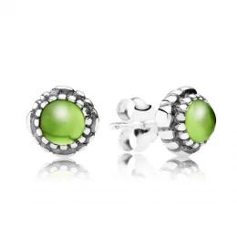 August Birthstone Stud Earrings - Pandora PL