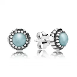 March Birthstone Stud Earrings - Pandora PL