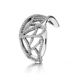 Butterfly wing silver ring with cubic zirconia - Pandora PL