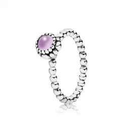 Luty Birthstone Pierścień - Pandora PL