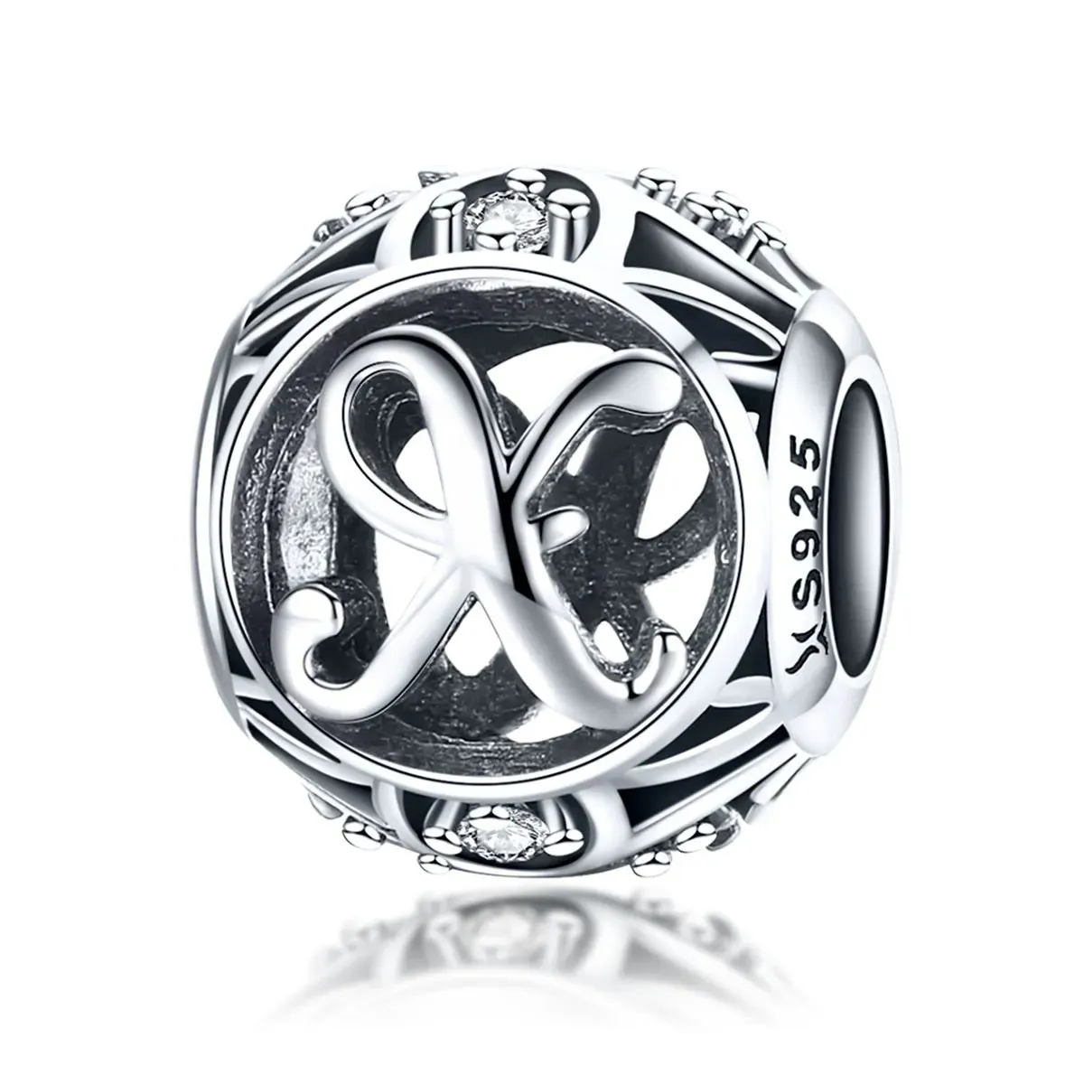 charms typu pandora litera x scc738 x