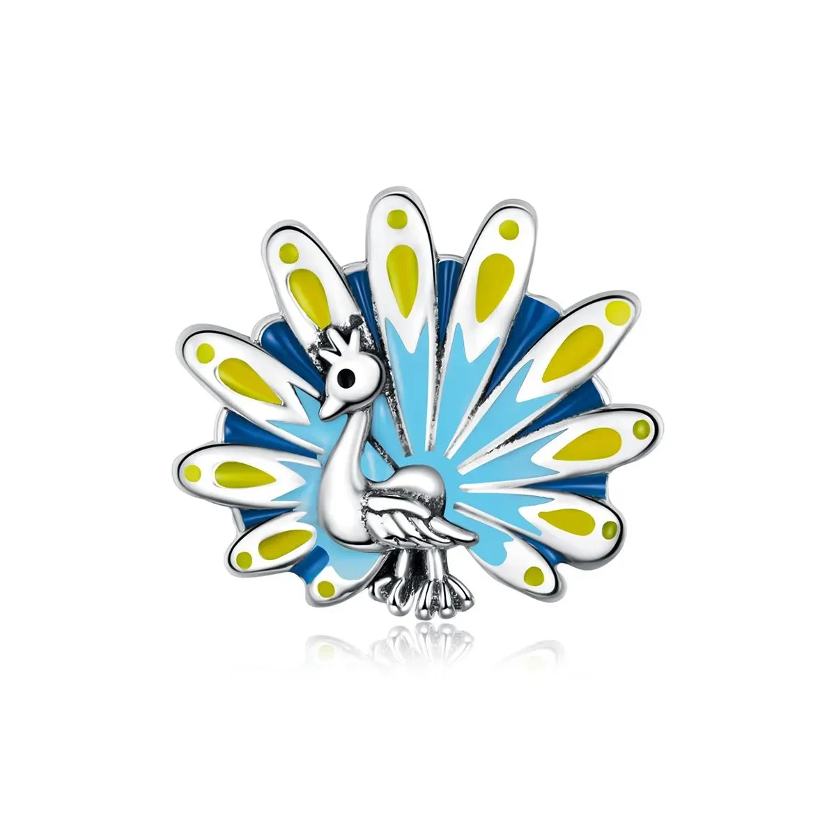 charms typu pandora niebieski paw scc1644