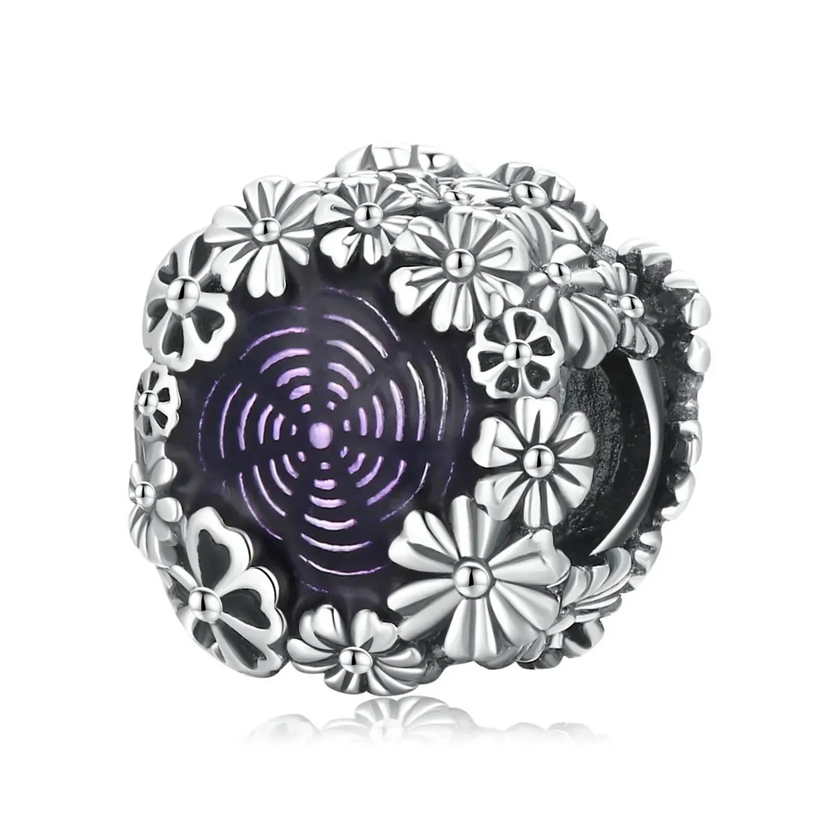 charms typu pandora retro kwiaty scc2096