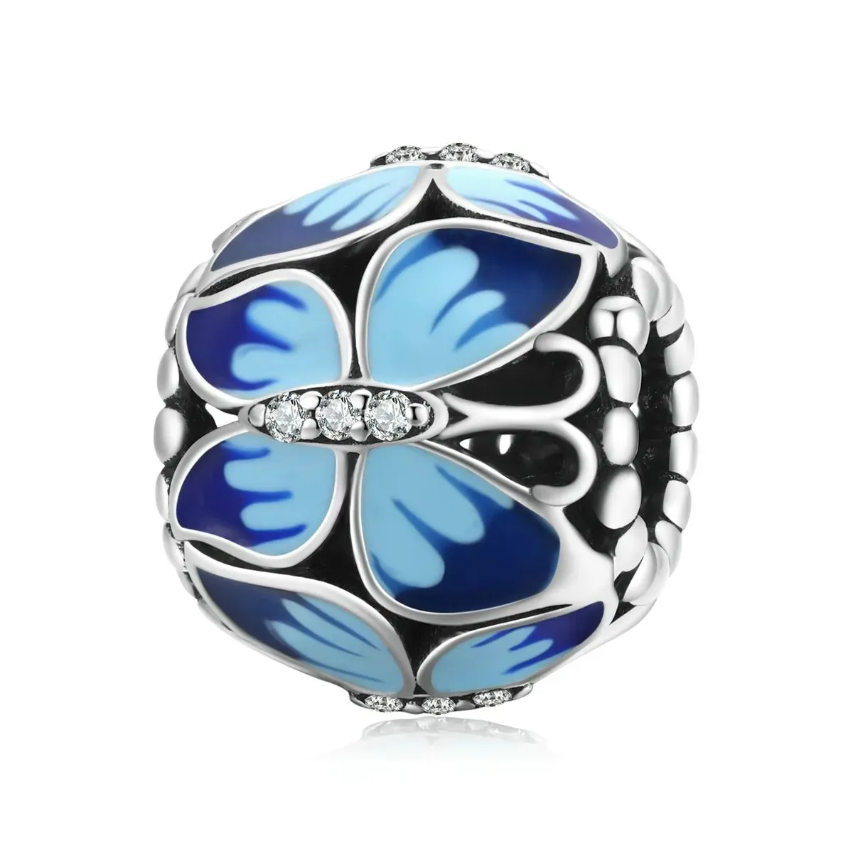 charms typu pandora retro motyl scc1977