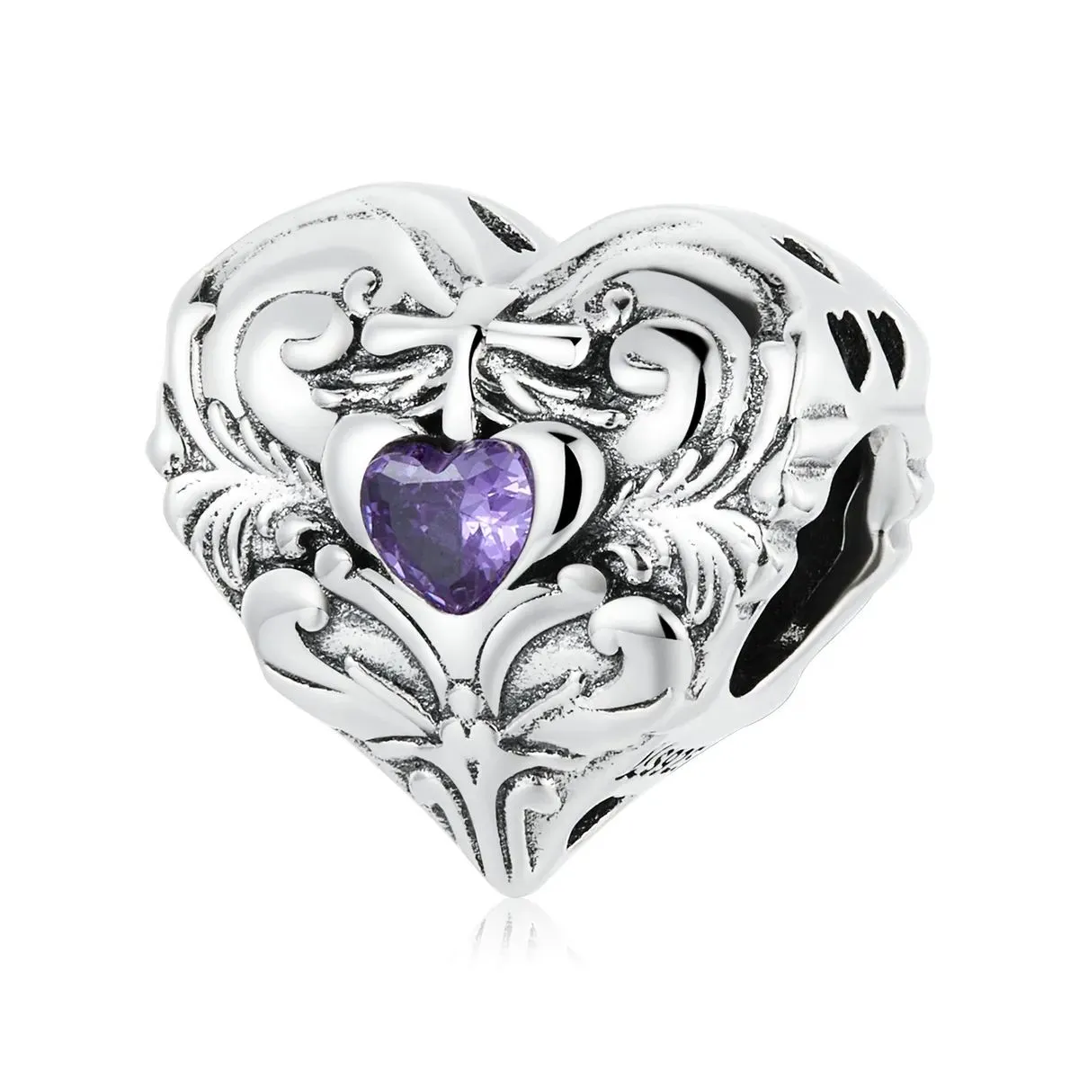 charms typu pandora retro serce scc2158