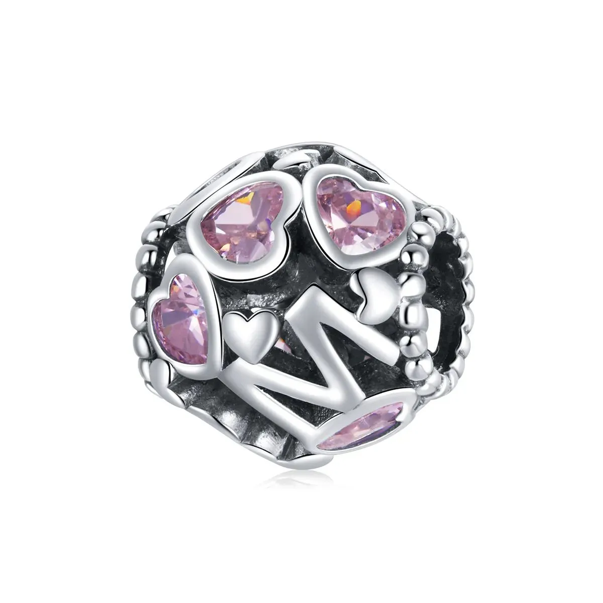 charms typu pandora sferyczne serce bsc421