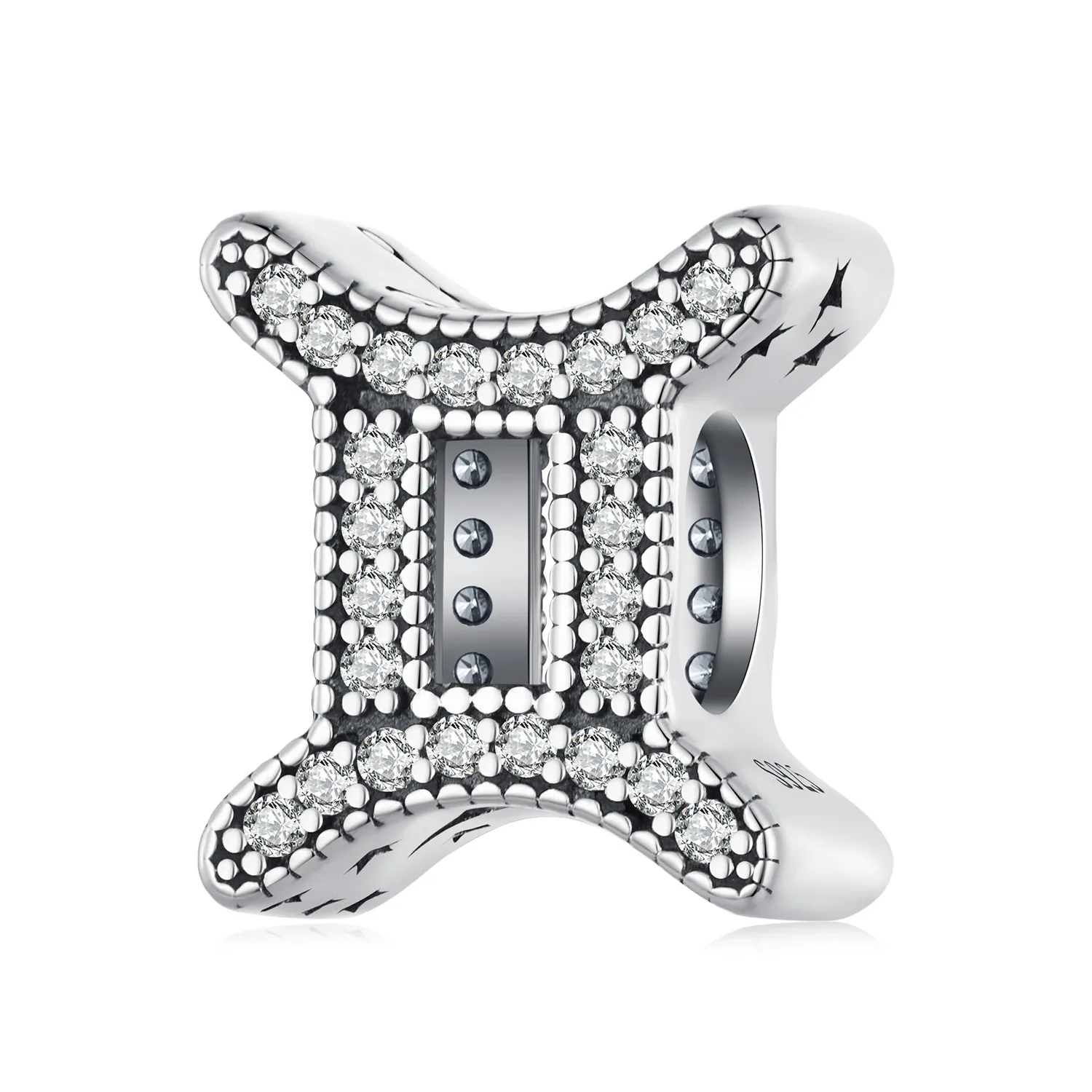 pandora style gemini lucky zodiac charm scc2516 3