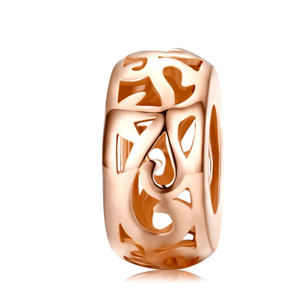 pandora style rose gold spacer charm scc716 c