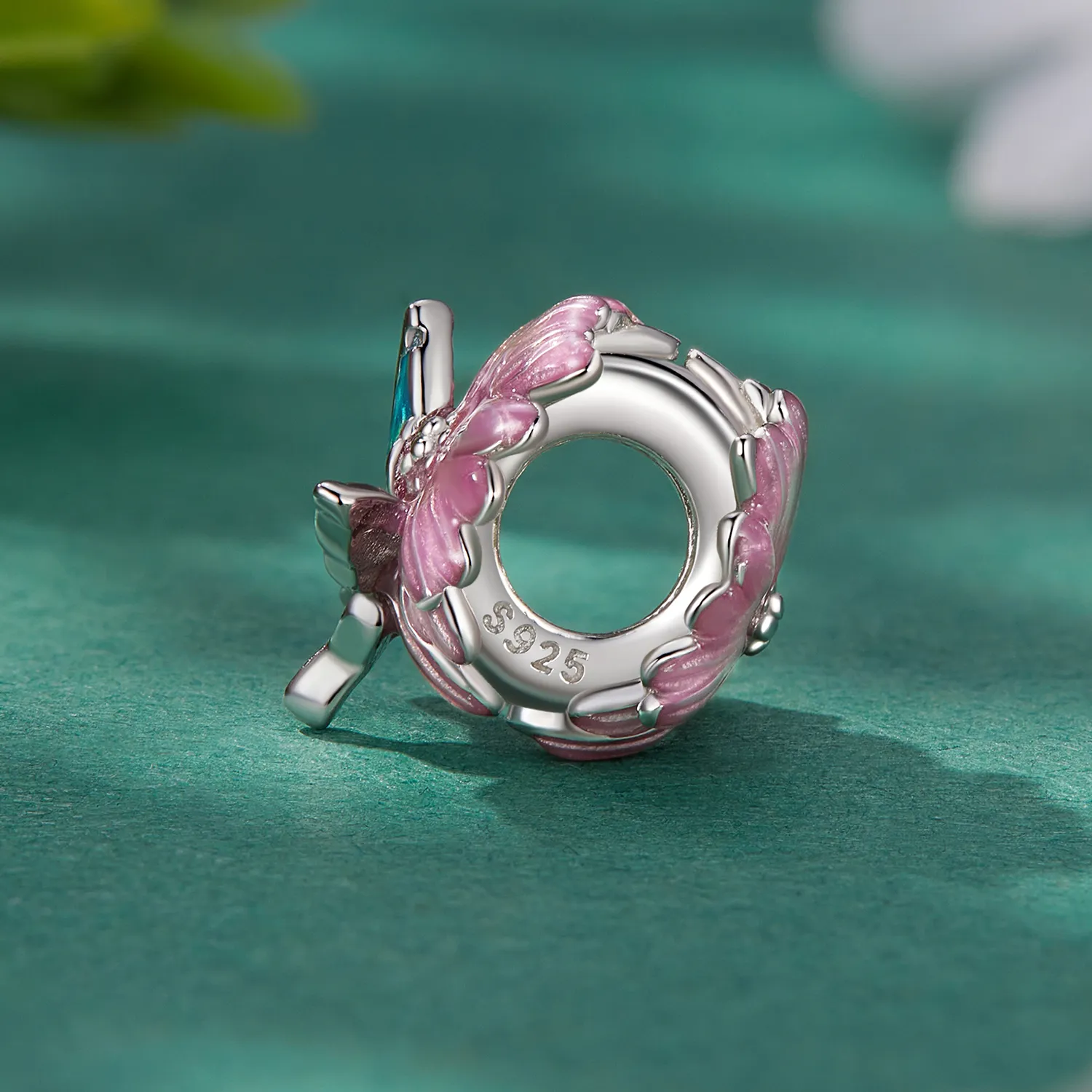 Pandora Styl Motyla Chryzantemy Charm - BSC788