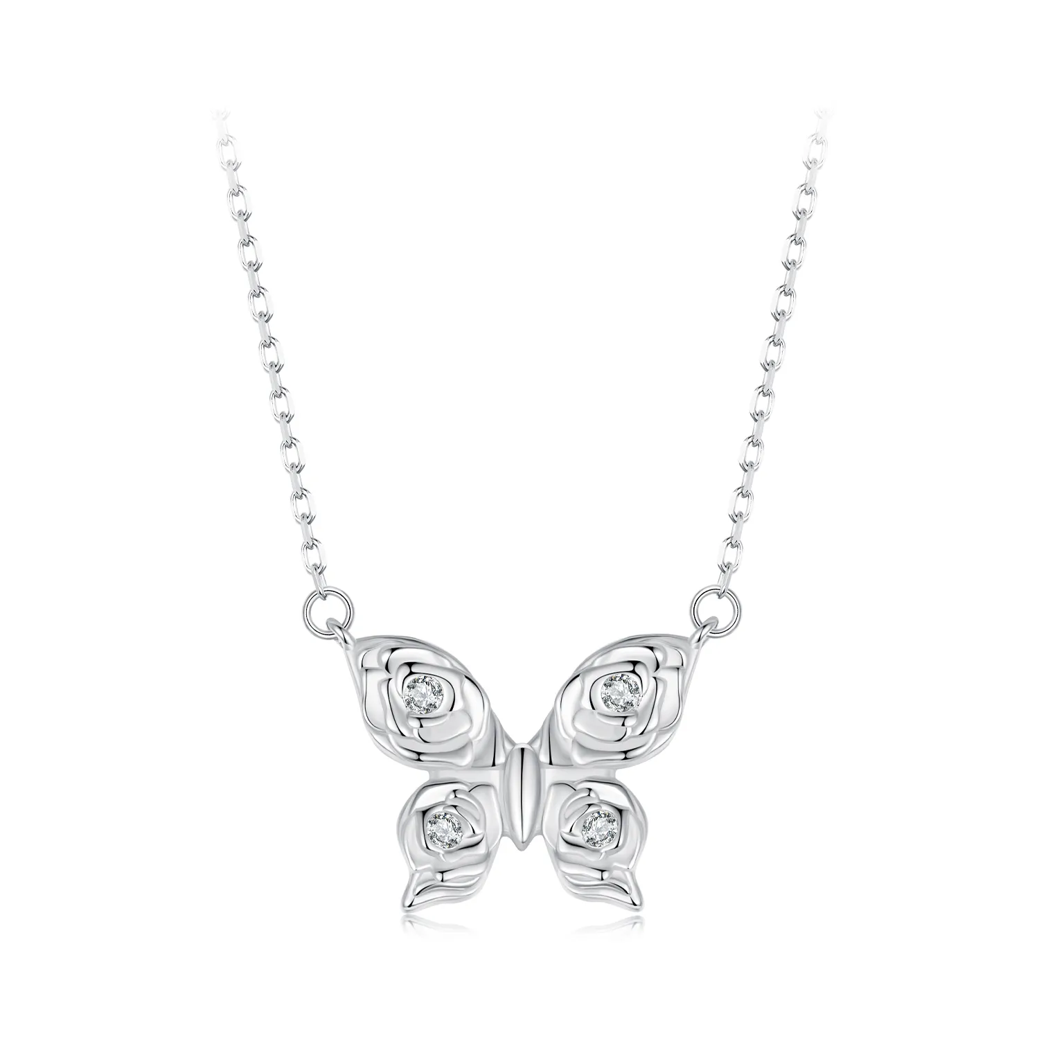 naszyjnik pandora style rose butterfly bsn396