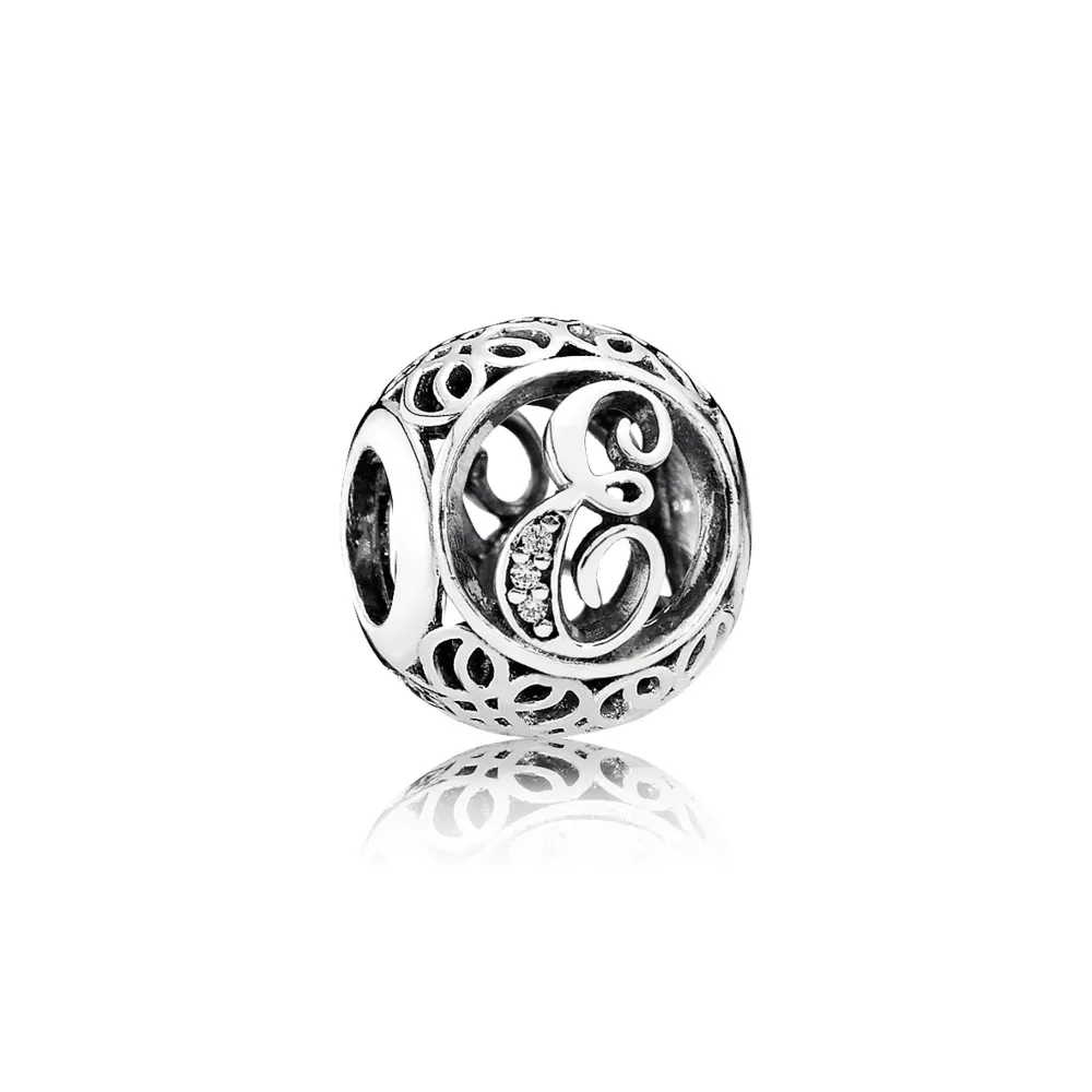 Charms E w stylu vintage - Pandora PL