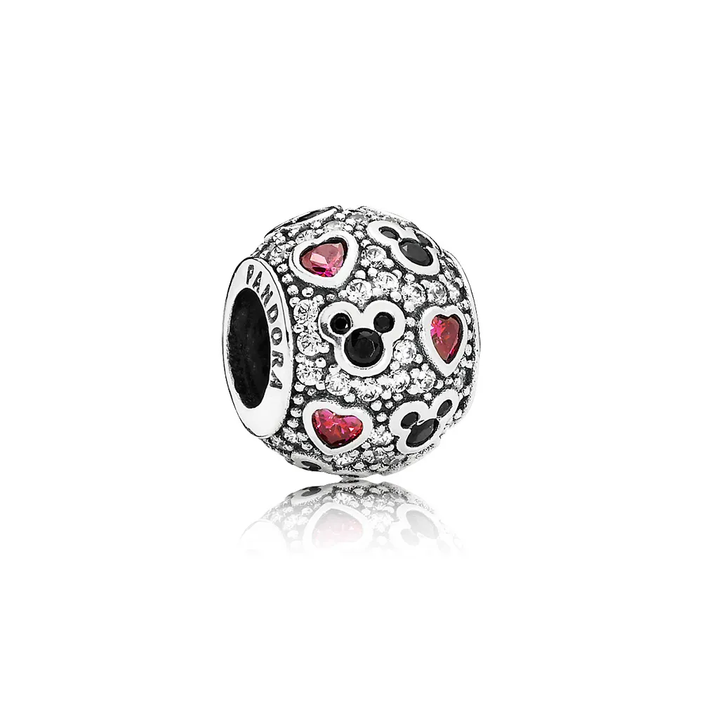 Disney, Sparkling Mickey & Hearts - Pandora PL