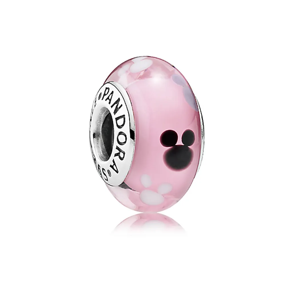 Mickey Mouse Icon Murano Glass Charm - Pandora PL