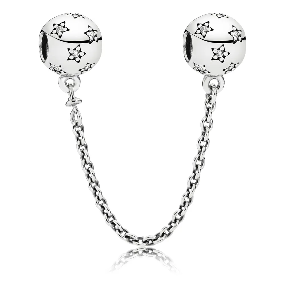 Star silver safety chain - Pandora PL