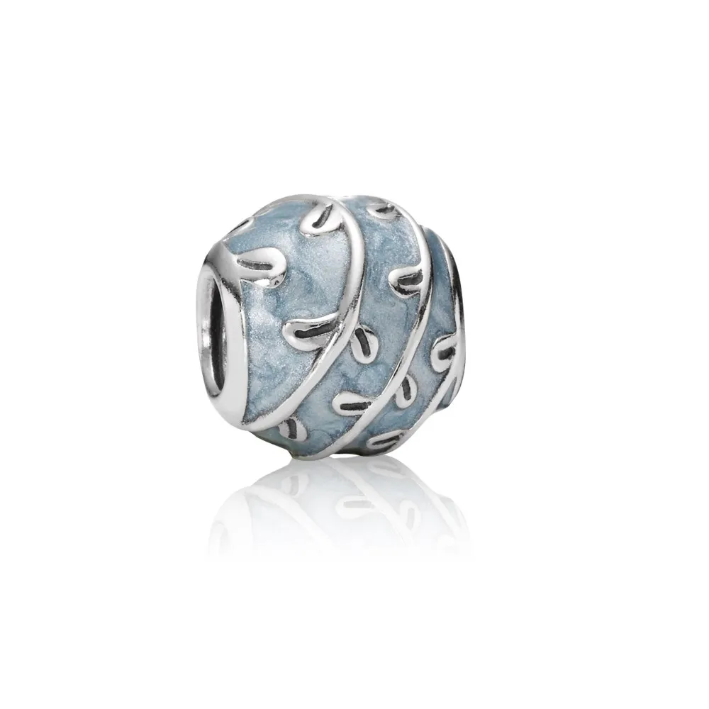 Vines, light blue enamel - Pandora PL