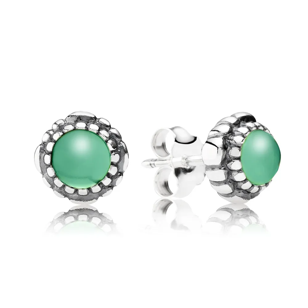 May Birthstone Stud Earrings - Pandora PL